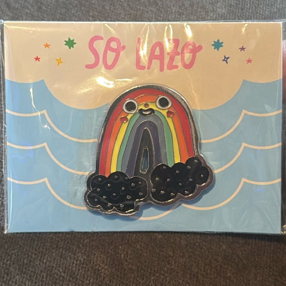 RAINBOW Pride Enamel Pin Badge by So Lazo NEW
